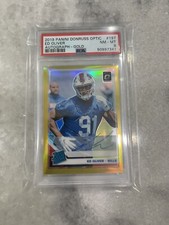 Ed Oliver 2019 Optic Gold Prizm Rated Rookie ON Card Auto Refractor 08/10 PSA 8