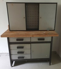ONDIS24 WERKBANK WERKTISCH Werkstatt 120 Cm Metall Montagewerkbank