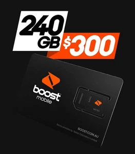 Boost Mobile 300 Prepaid Multi Fit SIM Card Starter Kit - Picture 1 of 1