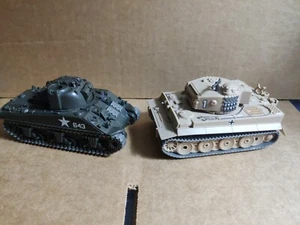Sherman & Tiger Tanks 1997-98 Military Tan GTI Grand Toys International  - Picture 1 of 13