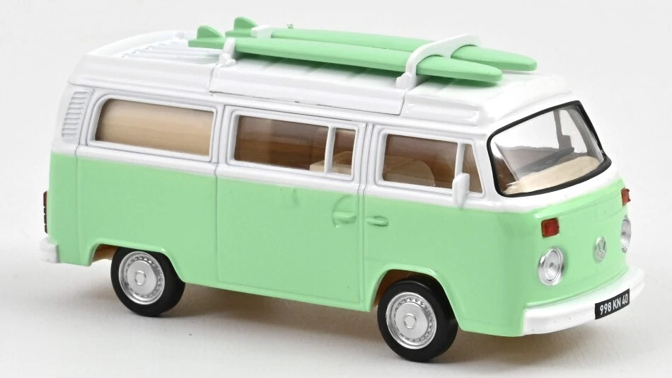 Norev VW COMBI T2b CAMPER VAN 1973 GREEN JET-CAR 1 43