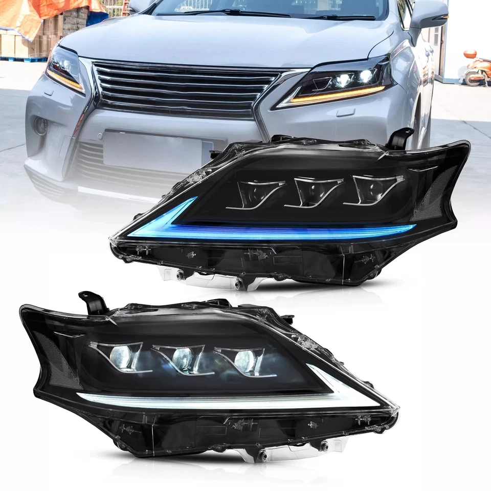 VLAND LED Scheinwerfer für 2009-2015 Lexus RX350 300 270 Mit Blaustich - Bild 1 von 4