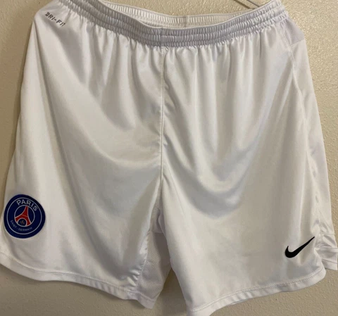 Nike Paris Saint Germain White Men's - Medium M Shorts - Football Soccer Running Cover