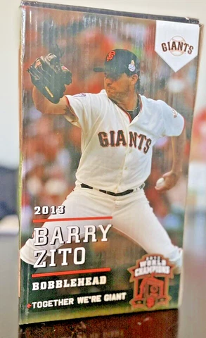 New In Box - 2013 SF Barry Zito bobblehead San Francisco Giants Stadium Giveaway Cover