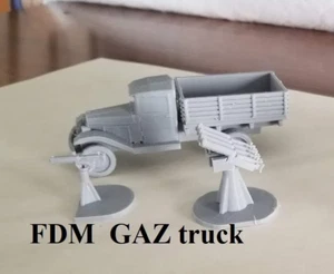 Camión ruso GAZ escala 28 mm/ 1:56 con MMG Bolt Action Segunda Guerra Mundial - Imagen 1 de 1