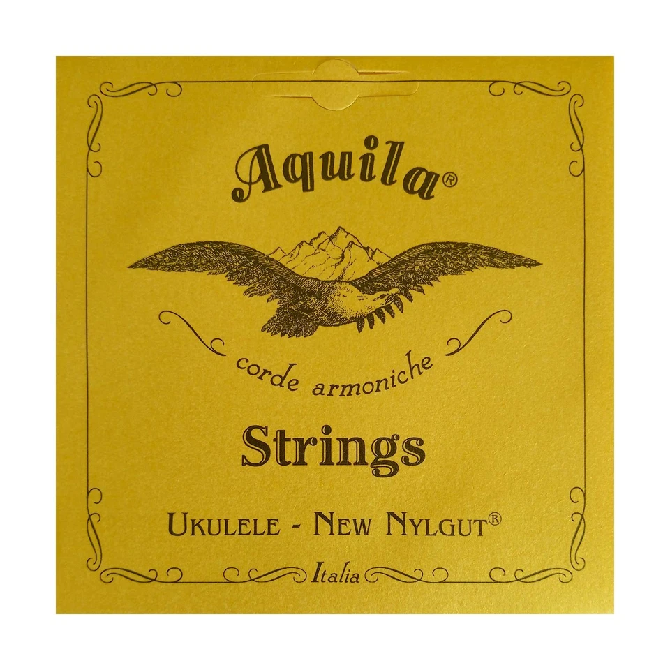 Aquila Silverwound Baritone Low G Single 3rd Ukulele String 49U with Chord Chart