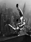V2394 Empire State Building 1934 Acrobats BW Retro Decor WALL POSTER PRINT