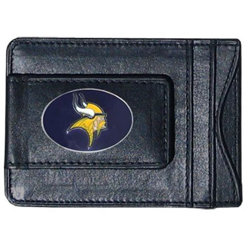 Minnesota Vikings NFL Football Leather Money Clip Wallet Cover