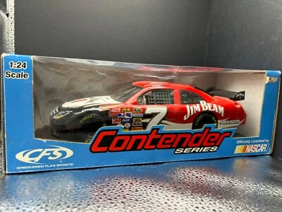 Ford Fusion Robby Gordon autografiado raro 1:24 CFS Contender 2008 #7 Jim Beam Foto 1 de 4