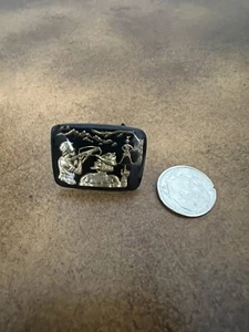 Vintage Large Intaglio "William Tell" Glass Cameo Ring -1950's.. - Picture 1 of 3