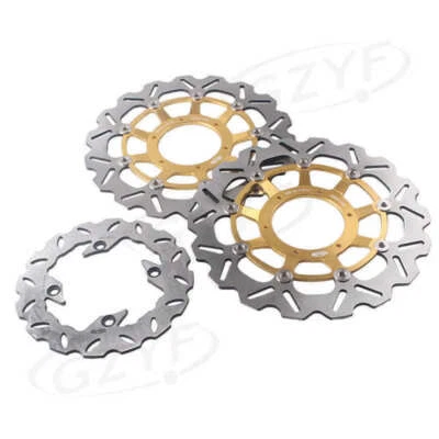 3PC Rear Front Brake Disc Rotor Fit Honda CBR 600RR 2003-15/CBR 1000RR 2004-2005 - Изображение 1 из 4
