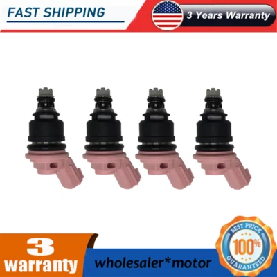 4x Inyectores de combustible Fit 1991-1999 Nissan Sentra 1,6 L 16600-57Y00 16600-7E001 Foto 1 de 4