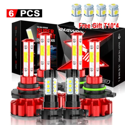 Combo de 6 faros LED luces antiniebla altas y bajas para Dodge Journey 2010-2019 Foto 1 de 4