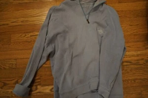 Joe Marlin Unwind Men’s Size M Blue Gray 1/4 Zip Pullover Sweater - Picture 1 of 3