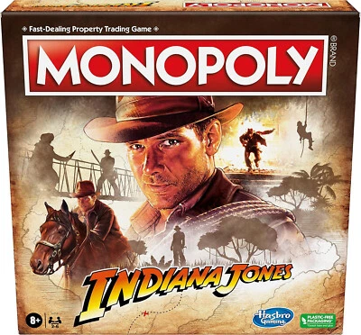 Hasbro Gaming MonopolyIndiana Jones Property Trading Game Ages 8+ - Image 1 of 4