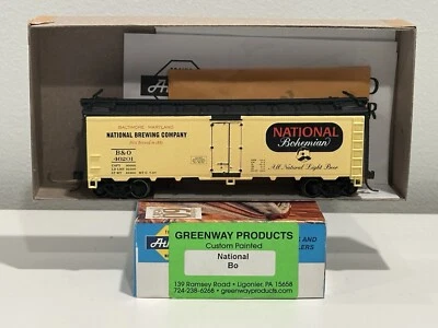 NATIONAL BOHEMIAN BEER REEFER RARE HO SCALE GREENWAY PRODUCTS CUSTOM PAINT RTR - Image 1 of 4