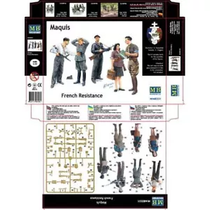 Kit de figuras de plástico MASTER BOX MB3551 escala 1:35 Maquis, resistencia francesa - Imagen 1 de 24