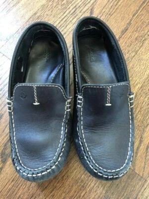 Jacadi Boys Leather Loafers, Black, US Size 2 (EU Size 33) - Image 1 of 4