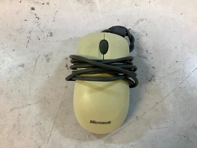 Microsoft Basic Optical X09-13962 Mouse Beige Wired USB Scroll Wheel (H1E*) - Image 1 of 3