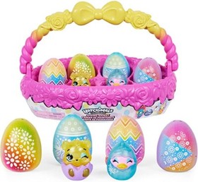 Hatchimals CollEGGtibles Spring Basket with 5 Characters & 3 Pets Easter NEW