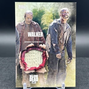 Duo Walker Authentic Clothing Relic Walking Dead Season 5 Topps Card #B - Picture 1 of 2