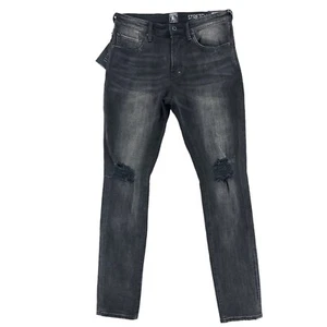 NWT Prps Le Sabre Black Distressed Ripped Jeans Slim Tapered Fit Size 32 - Picture 1 of 11