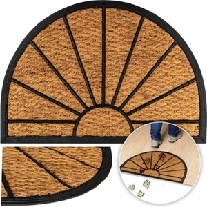 Schmutzfangmatte Fußmatte Deco4Home Retro Halbrund Kokosfaser 40x60cm - Bild 1 von 6