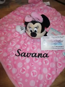 Geknotete Minnie Mouse Sicherheitsdecke, personalisierte Minnie Decke - Bild 1 von 9