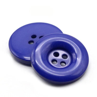 10Pcs Round Resin Sewing Buttons 4-Hole Material for Overcoat Trench Coat Decor - Image 1 of 4