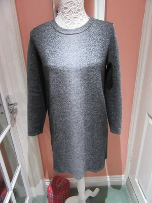 COS 100% WOOL GREY OMBRE LONG TUNIC JUMPER size M - Image 1 of 4