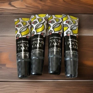 Bath & Body Works Lip Gloss ICED LEMON POUND CAKE Set of 4 Sealed - Picture 1 of 3