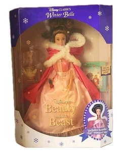 Disney Classics Invierno Bella La Bella y la Bestia Pequeño Libro Dorado 1992 NRFB - Imagen 1 de 8