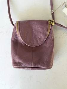 Neu mit Etikett Hobo International Farn Umhängetasche genarbtes Leder Tasche - verstellbar - mauve - Bild 1 von 18