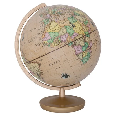 Terra Renaissance Leuchtglobus: 26 cm Durchmesser, Kunststofffuß dunkelbrau ... - Bild 1 von 4