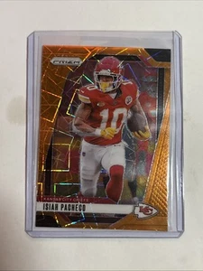 2024 Panini Prizm Isiah Pacheco Orange Lazer Prizm - #139 Kansas City Chiefs - Bild 1 von 2