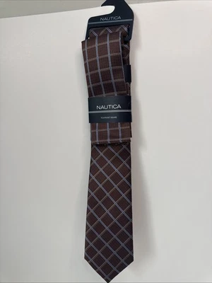 NAUTICA MENS Necktie & POCKET SQUARE NWT - Image 1 of 2