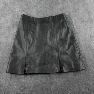 Urbancode Skirt Womens UK 8 Black Leather Mini Grunge Punk Gothic  - Picture 1 of 8