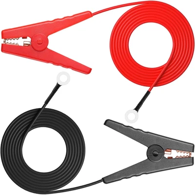 Kit de cables de cerca eléctrica de 3 pies con cargador solar y clips de cocodrilo Foto 1 de 4