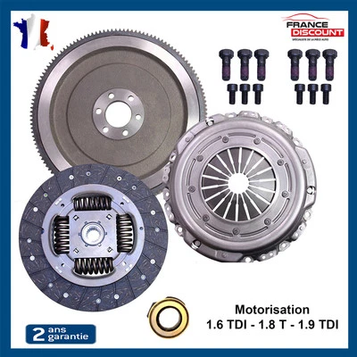 KIT D'EMBRAYAGE + VOLANT MOTEUR RIGIDE POUR VW VENTO GOLF 4 1.9 TDI = 038105264J - Imagen 1 de 4