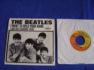 The Beatles I Want To Hold Your Hand / I Saw Her Standing There 1984 RI NM- - Picture 1 of 6