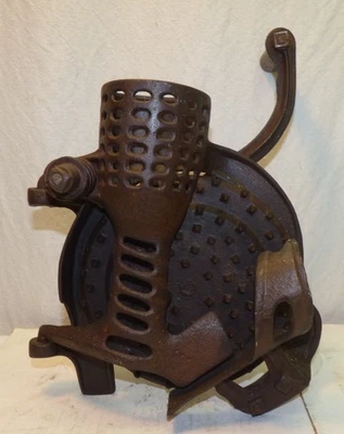Antique 1889 BLACK HAWK Cast Iron CORN SHELLER  Hand Crank AH Patch Patents Vtg - Image 1 of 4