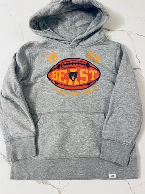 Sudadera con Capucha Gris Gap Niños Niños Talla S 6-7 Años Foto 1 de 3