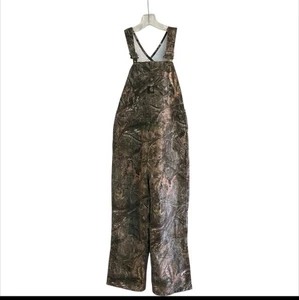 CARHARTT Coveralls Youth 14 Camo Bib Canvas Quilt Insulated Real Tree OX8755-B - Picture 1 of 2