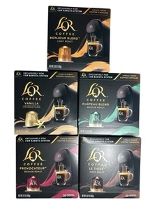 50 x L'OR Barista Pods Capsules. Variety Pack. 5 Flavors For Barista System READ - Picture 1 of 4