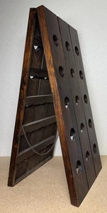 "Estante de madera de doble cara 30 botellas de champán Riddling - 36"" H x 16""" - Imagen 1 de 6