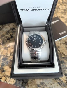 Raymond Weil Parsifal 40 mm Stainless Steel Case Band Men's Wristwatch - Picture 1 of 7