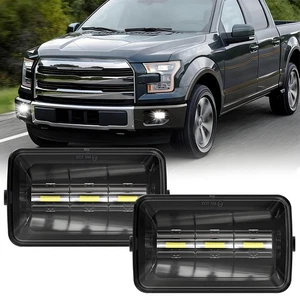 Black LED Bumper Driving Fog Lights DOT Lamps Assembly for Ford F150 2015-2020 - Picture 1 of 11