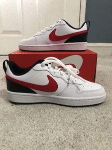 Nike Court Borough Low 2 White/University Red-Black BQ5448-110 GS - Bild 1 von 6