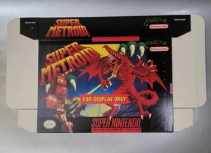 Neu SUPER METROID Official Display Only BOX A++ SNES (ohne Spiel) - Bild 1 von 3
