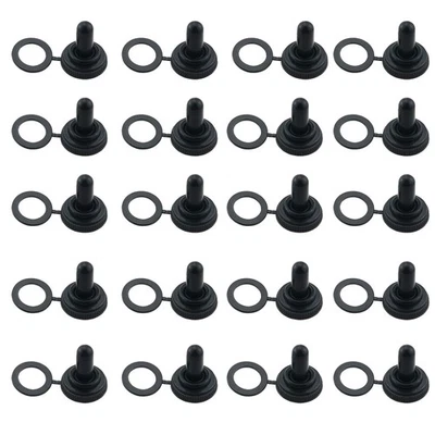 RUIWAER 20PCS 12mm Toggle Switch Cover, Waterproof Rubber Cover, Duty Rocker Switch C...